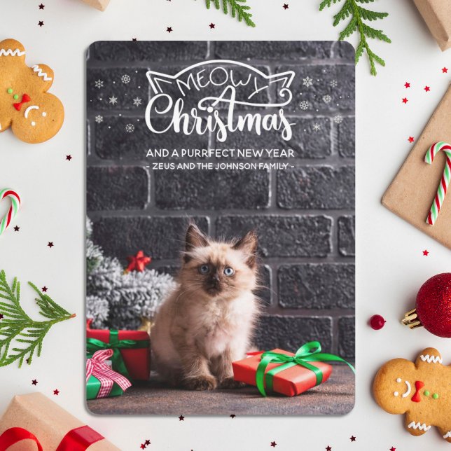 Fun meowy Noël purfffffect nouvelle année carte ch (Créateur téléchargé)
