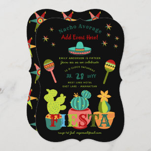 Fun Mexican FIESTA Invitations NACHO MOYENNE