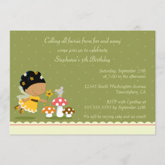 Fun mignon invitation à la fête d'anniversaire de