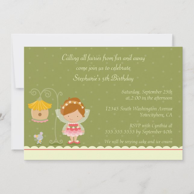 Fun mignon invitation à la fête d'anniversaire de  (Devant)