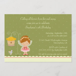Fun mignon invitation à la fête d'anniversaire de