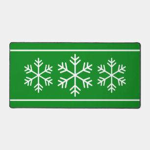Fun Moderne Flakes Nordique Sur Vert Alpin