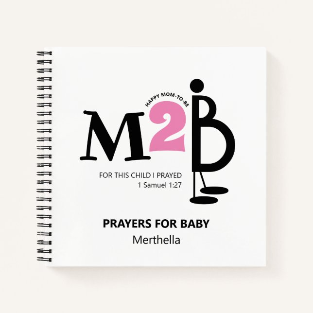 Fun MOM TO BE Prayers For Baby Journal (Devant)
