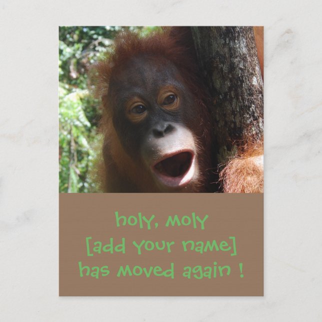 Fun Moving Change Nouveau Faire-part d'adresse (Devant)