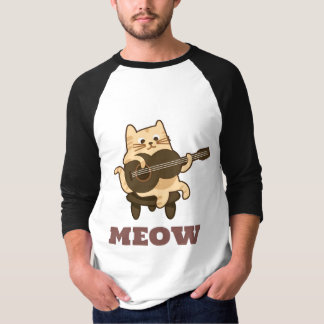 Fun Musical Kitty Design pour T-shirt Amoureux des