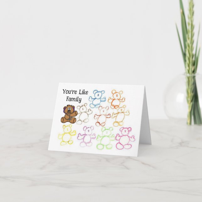 Fun Nounours Docteur Carte de remerciements (Devant)