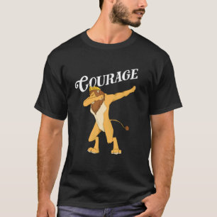 Fun Oz Lion lâche dabbing Courage T-shirt Art-Wiz