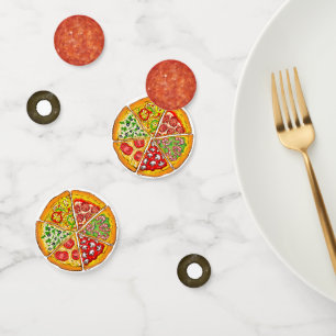 Fun Pizza Table Confetti