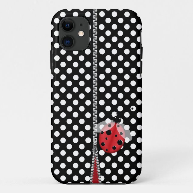 Fun Polka Dot & Ladybug iPhone 5 Coque (Dos)