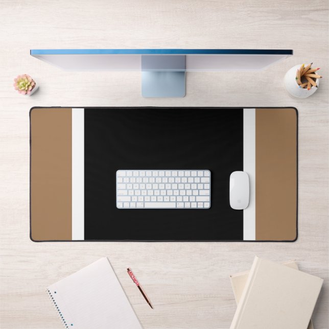 Fun Professional Black Mocha White Racing Stripes (Bureau 1)