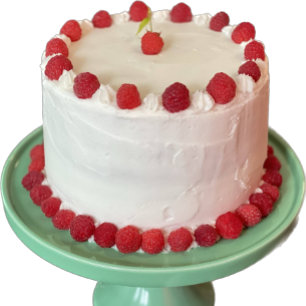 Fun Raspberry Cake Petite carte de voeux