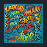 Fun Retro Comic Book Pop Art SONS<br><div class="desc">Un design amusant,  cool et tendance rétro de bande dessinée pop art inspiré de l'art qui met le wham,  zap,  pow dans votre journée. Le cadeau parfait pour les super-héros,  vos amis,  votre famille ou comme un régal pour vous-même. Conçu par ComicBookPop© à l'adresse www.zazzle.com/comicbookpop*</div>