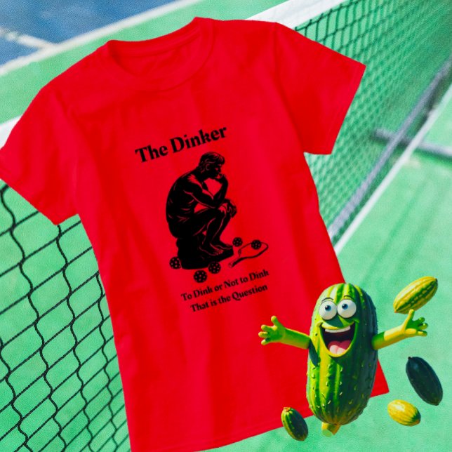 Fun Retro Le T-shirt Dinker Pickleball (Are you a Dinker?)