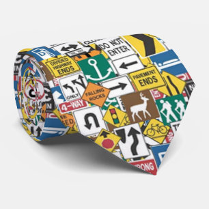 Fun Road Signes cravate motif