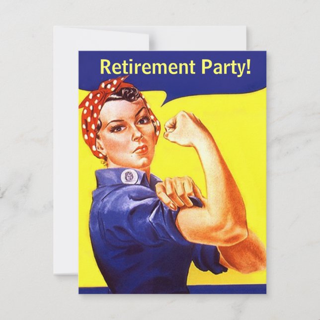Fun Rosie Les Invitations Du Parti De La Retraite  (Devant)