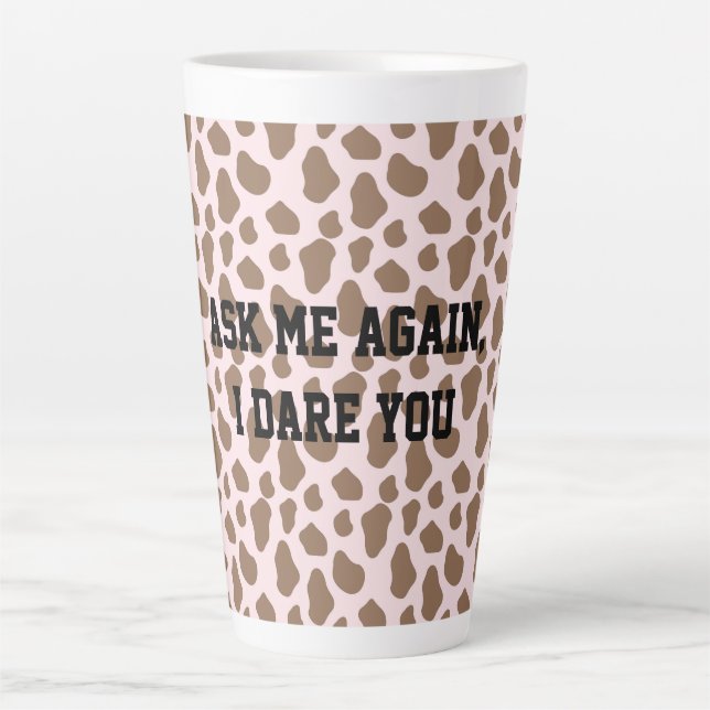 Fun Sarcastic Quote Teacher Large Latte Mug (Devant)