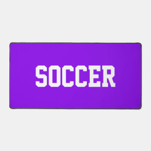 Fun Sporty FOOTBALL Texte Blanc Sur Violet Clair