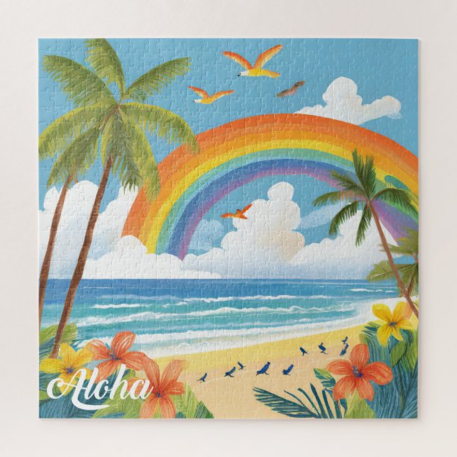 Fun time puzzle tropical (Vertical)
