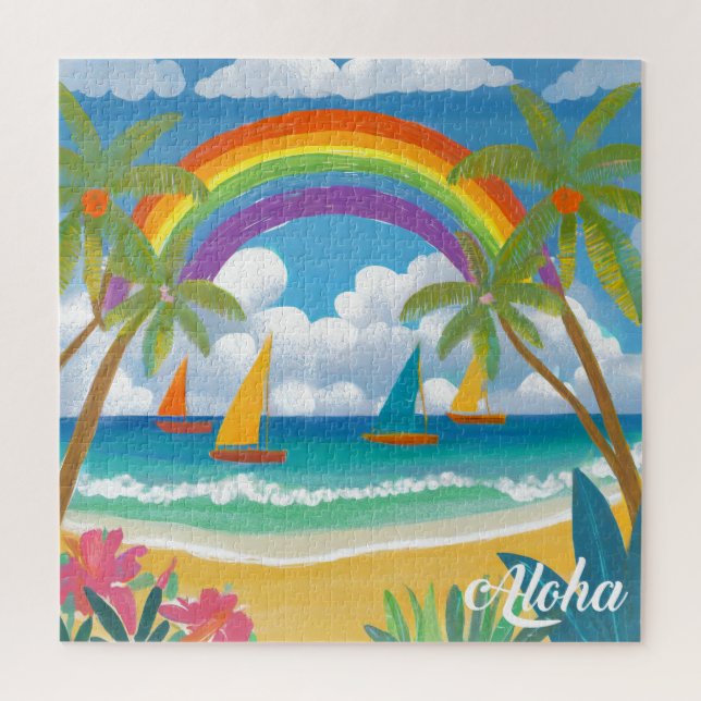 Fun time puzzle tropical (Vertical)