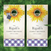 Fun tournesol et violet En vichy famille