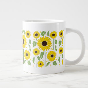 Fun Tournesol Motif Géant Café Mug