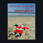 Fun Venice Beach Carte postale de Noël!<br><div class="desc">Fun Venice Beach Carte postale de Noël! Photo MammaBASIL.</div>