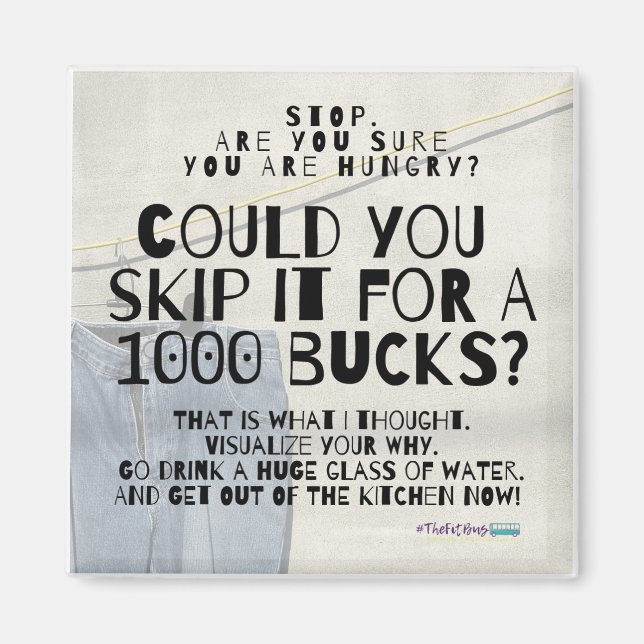 Fun Weight Loss Diet Magnet (Devant)