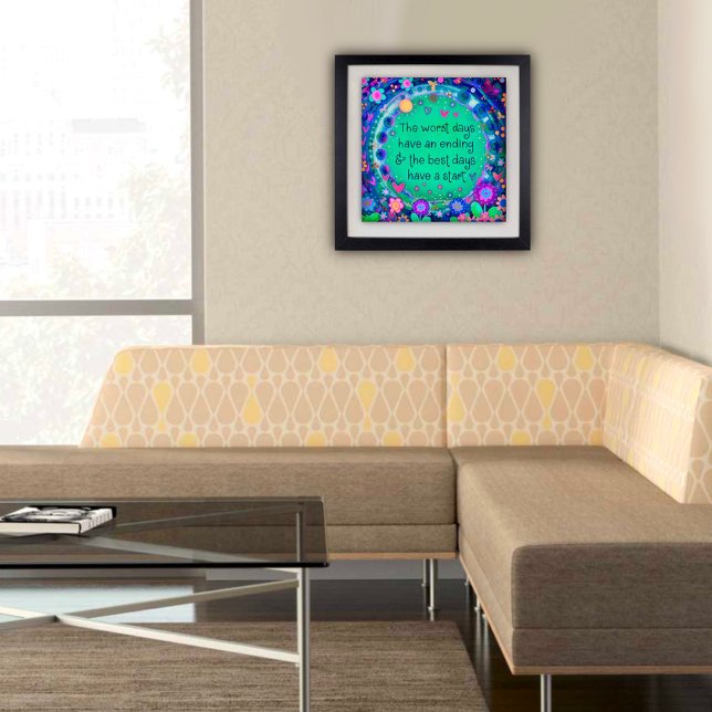 Fun Whimsical Best Days Inspirivity Poster (Créateur téléchargé)