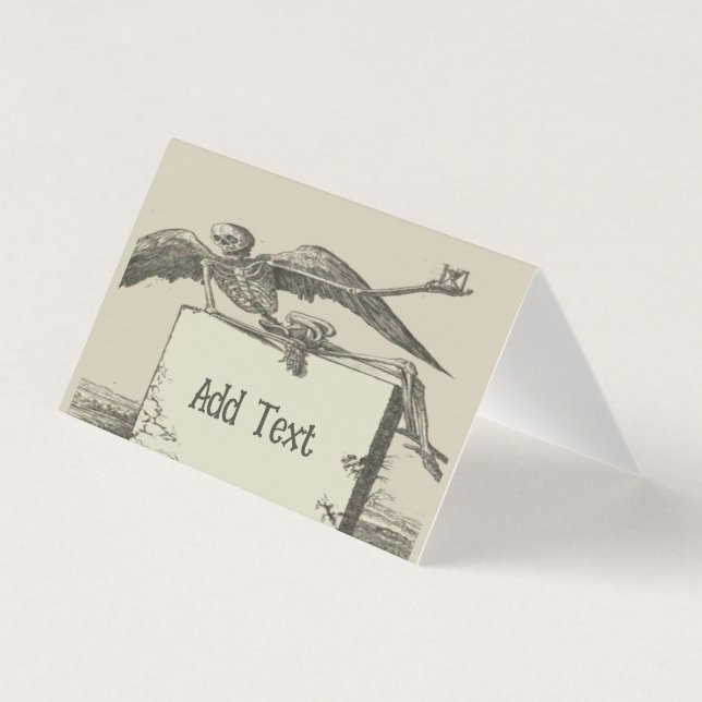 Funérailles comiques, ajouter du texte, (Front)