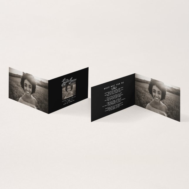 Funérailles dans nos coeurs pour toujours carte po (Inside and Outside)