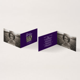 Funérailles dans nos coeurs pour toujours carte po