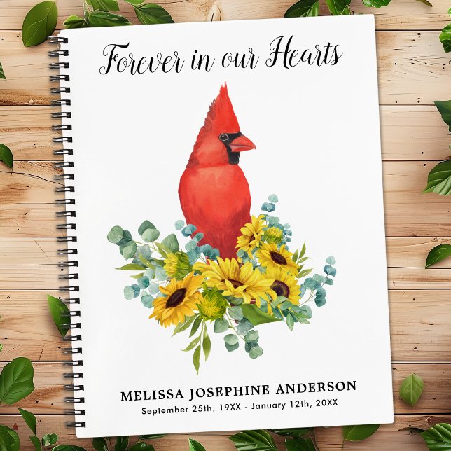 Funérailles Livre d'or Note Cardinal Mémorial Tour (Créateur téléchargé)