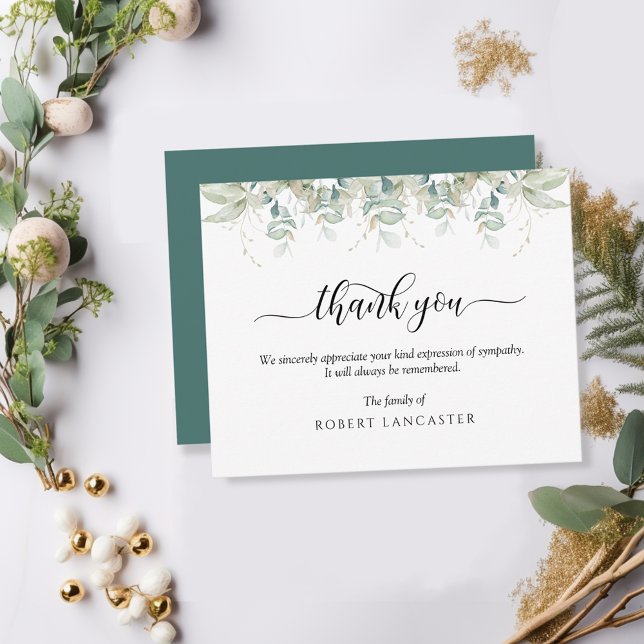 Funérailles Merci Note, Verdure Aérienne (Créateur téléchargé)