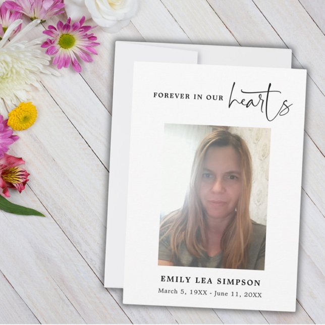 Funérailles Photo Sympathy Grief Carte de remercie (Créateur téléchargé)