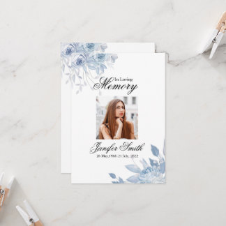 Funeral Prayer Card Template