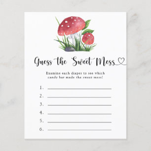 Fungi baby shower Guess the Sweet Mess jeu