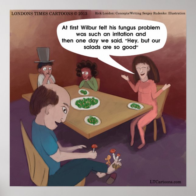 FunGuy With ToedStools Funny Poster (Devant)