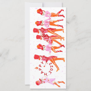 Funky Aquarellée Ballet Flat Card