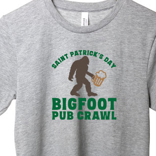 Funky Big Foot Pub Crawl T-Shirt Jour de la Saint