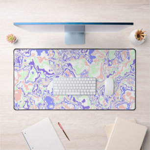 Funky Boho Rétro Abstrait Marbre Pastel Doux