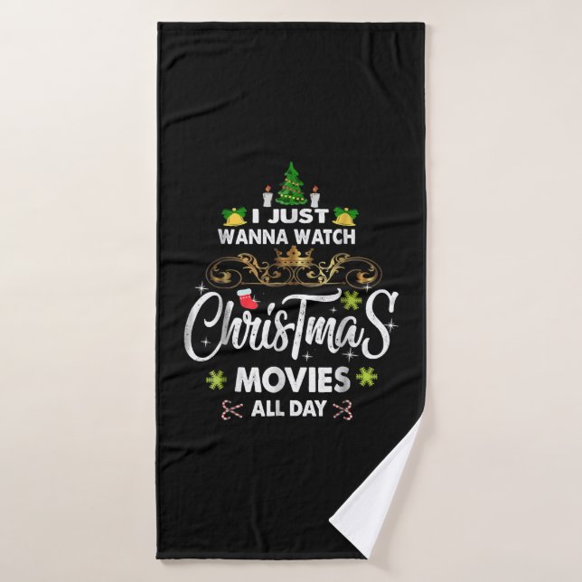 Funky Christmas Movie, Christmas Movies (Serviette de bain)