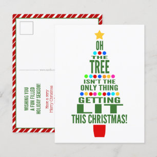 Funky Christmas Tree Obtenir Lit Carte postale de