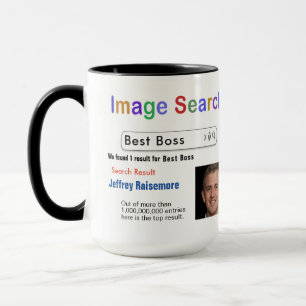Funky Custom Best Boss Search Gift Mug