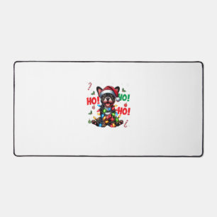 Funky French Bulldog Christmas Santa Hat Lights HO