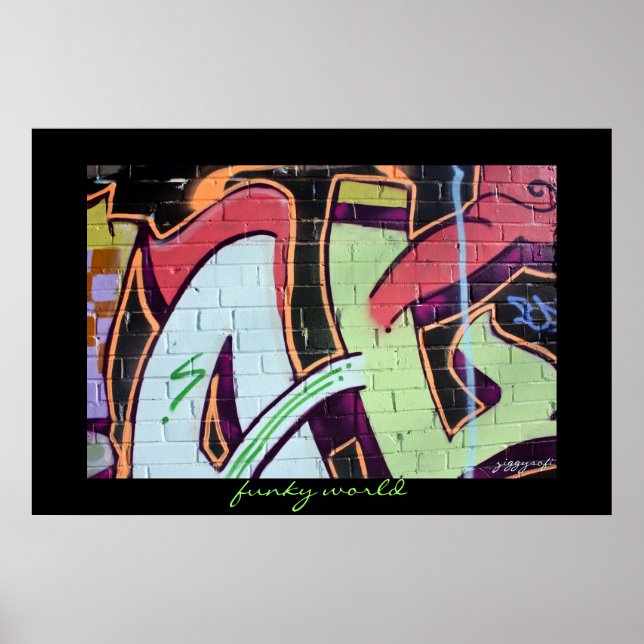 funky graffiti poster (Devant)