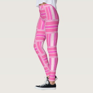 Funky Hot rose Motif Leggings énumérés Psydefx ♥