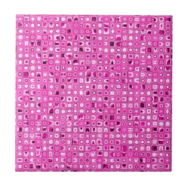 Funky "Joli En Rose" Mosaïque Carreaux Motif (Devant)