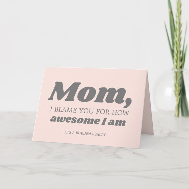 Funky Moderne Retro Mothers Carte de jour (Devant)