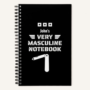 Funky Noir & Blanc Très Masculin Carnet