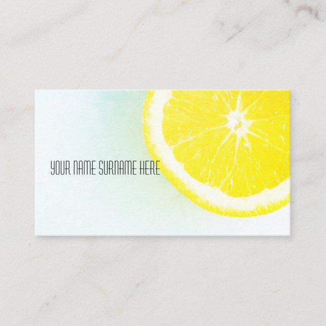 Funky Orange Organic Feer Carte de visite (Devant)